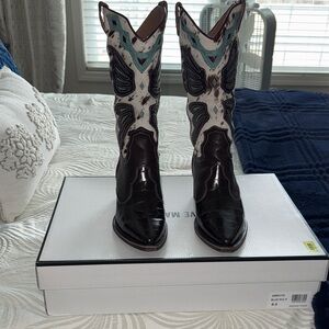 Steve Madden Arroyo Women's Heeled Boots - Black and Teal